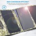 Portable Solar Charger, 30W Solar Charger with Type-C and 2 USB Outputs, Waterproof Foldable Solar Panel Chargers for Camping Compatible with iPhone, iPad, Huawei, Samsung, Google Pixel etc.